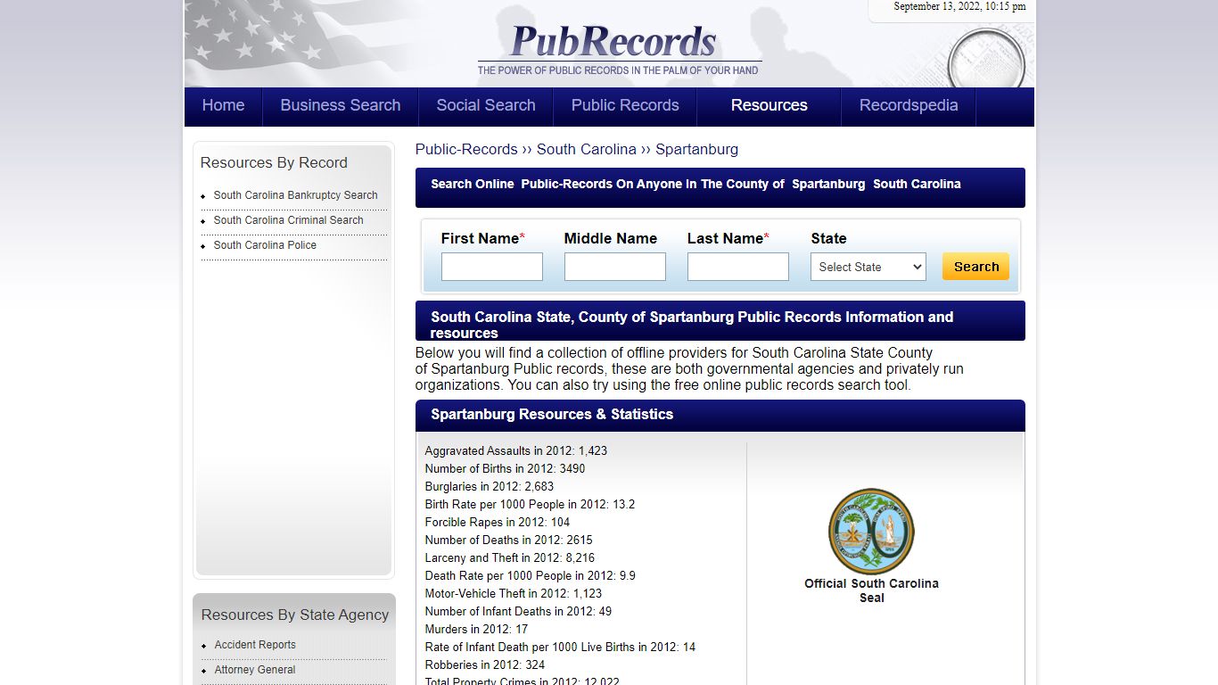 Spartanburg County, South Carolina Public Records